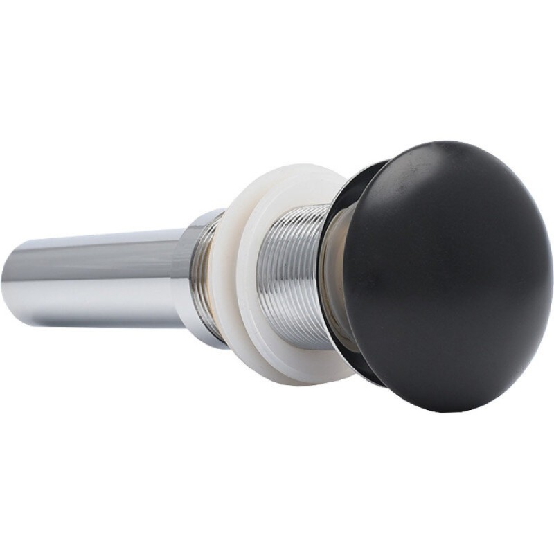 Донный клапан Aquame без перелива, цвет черный матовый, AQM7002-0MB