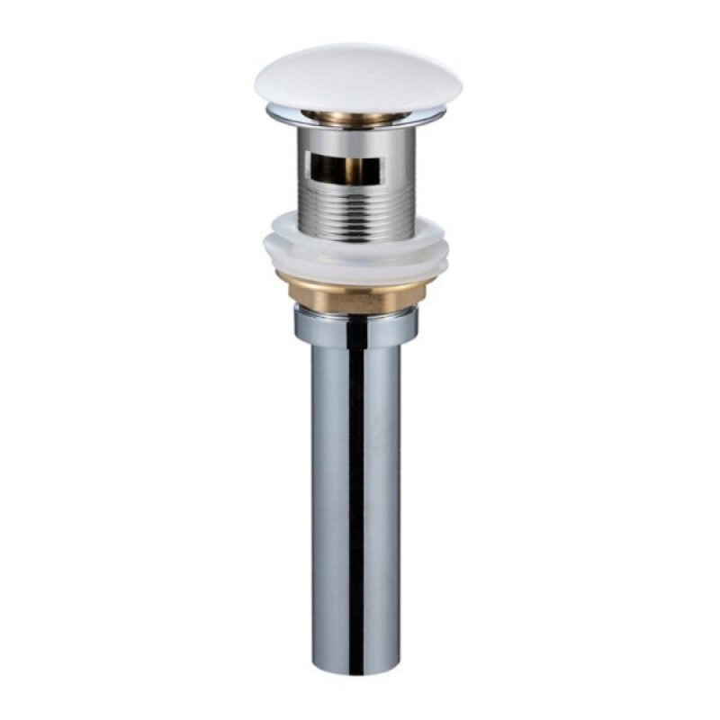 Донный клапан Aquame с переливом, цвет белый, AQM7002-1W
