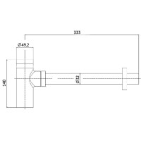 Сифон Aquame для раковины, цвет хром, AQM7010CR
