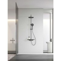 Душевая система Aquame, с изливом, цвет серый, AQM8002G