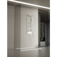 Душевая система Aquame с термостатом, цвет белый, AQM8003W