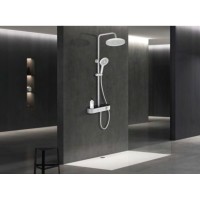 Душевая система Aquame, AQM8009W, с каскадным изливом, цвет белый