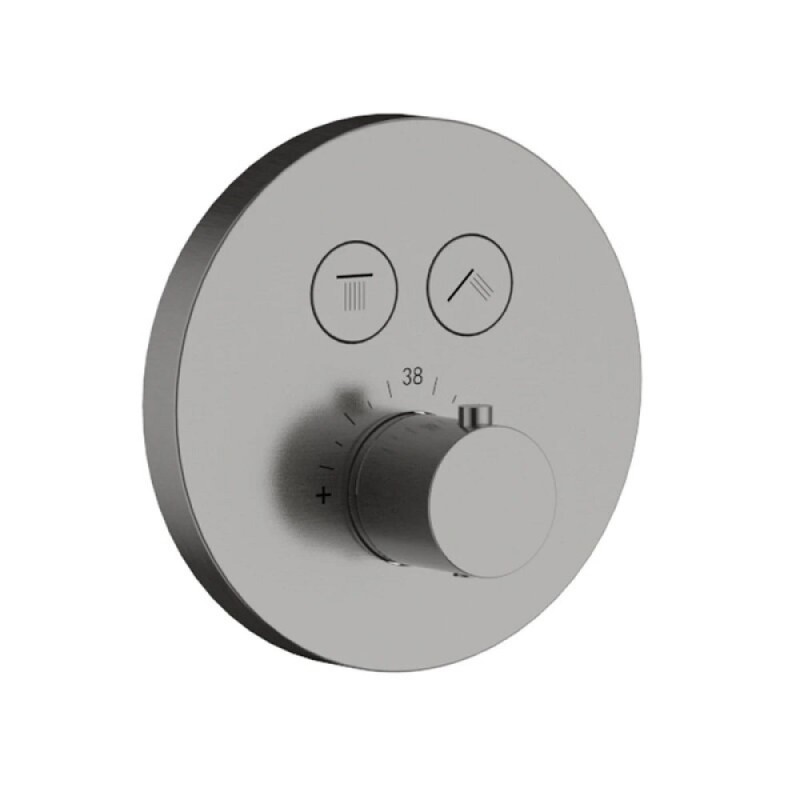 Душевая система Aquame, AQM8403GM, с термостатом, цвет серый матовый