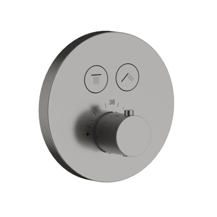 Душевая система Aquame, AQM8403GM, с термостатом, цвет серый матовый