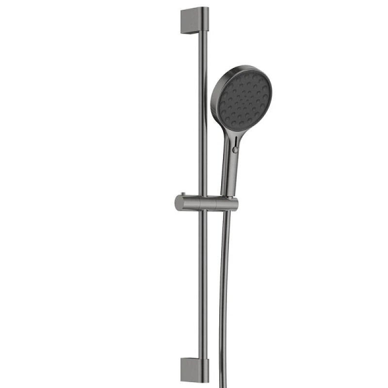 Душевая система Aquame, AQM8403GM, с термостатом, цвет серый матовый