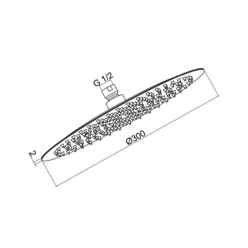 Верхний душ Aquame AQM8605BN, цвет никель шлифованный
