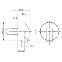 Шланговое подсоединение Aquame AQM8710MB, цвет черный