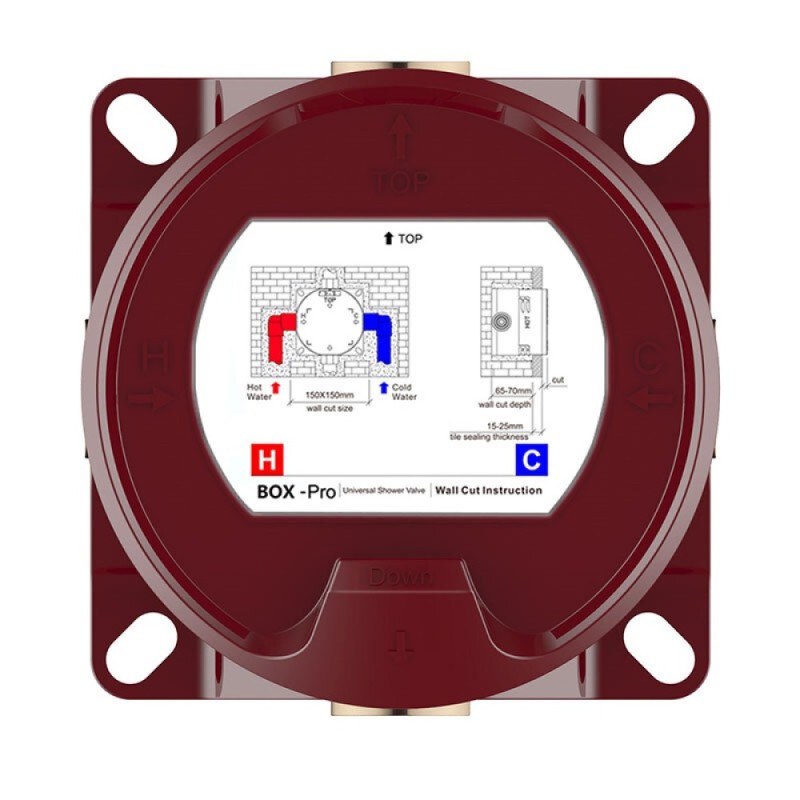 Смеситель для душа Aquame AQM8801MB, термостатический, цвет черный матовый