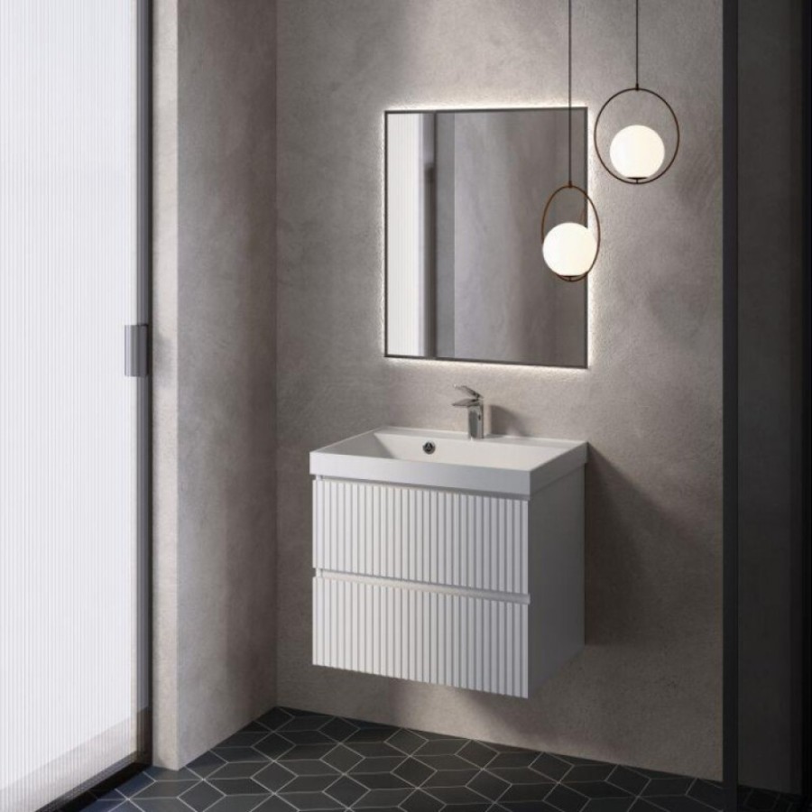 Тумба под раковину Aquame S1 AQM900160WH, 60 см, подвесная, цвет белый