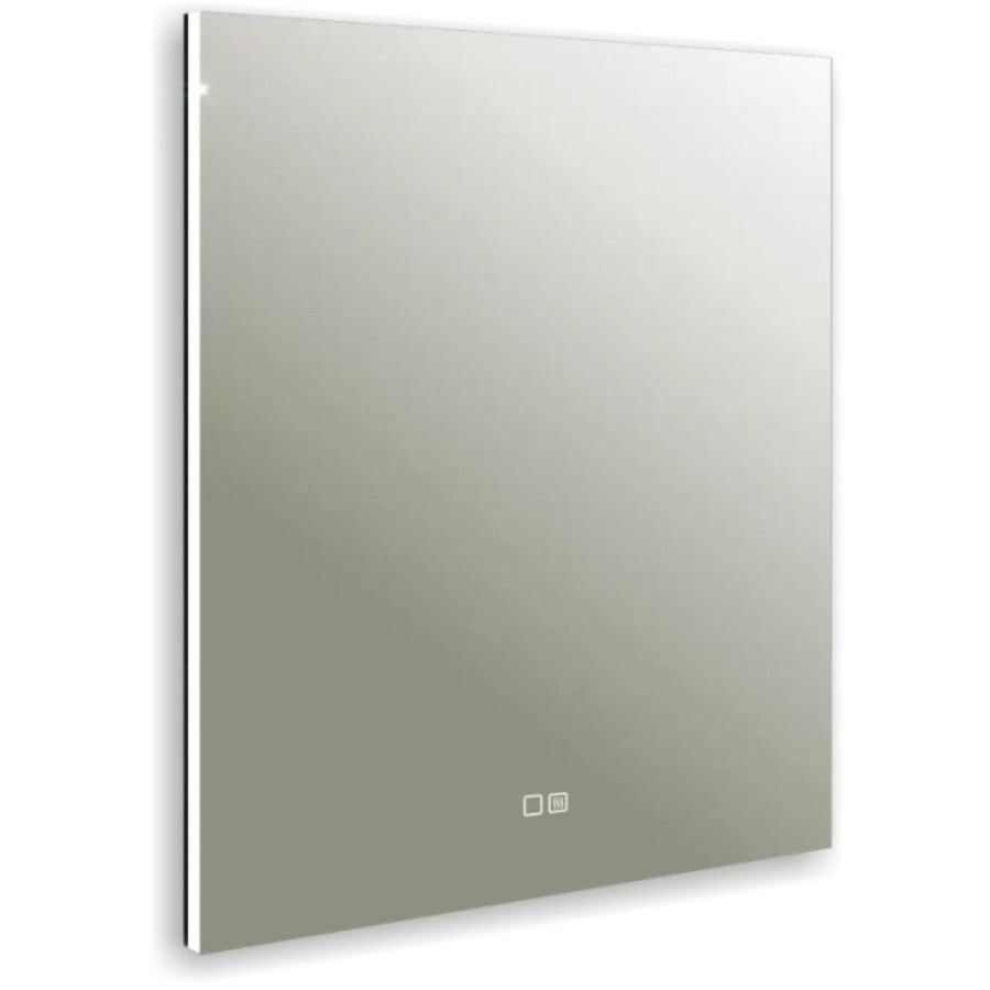 Зеркало Aquame AQM9103, 60 см, с LED-подсветкой, сенсорный выключатель, подогрев, цвет белый