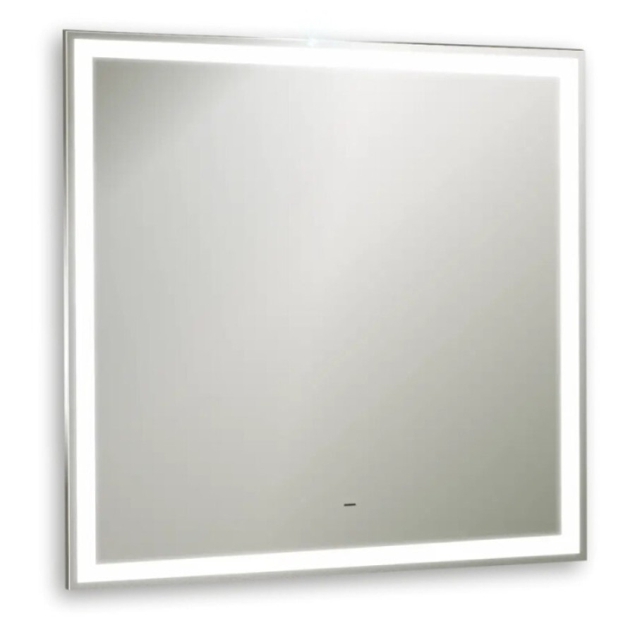 Зеркало Aquame AQM9106, 77 см, с LED-подсветкой, инфракрасный выключатель, подогрев, цвет белый