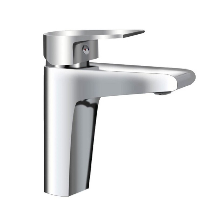 Смеситель Aquame Prato AQMP6121, для раковины, с донным клапаном, цвет хром