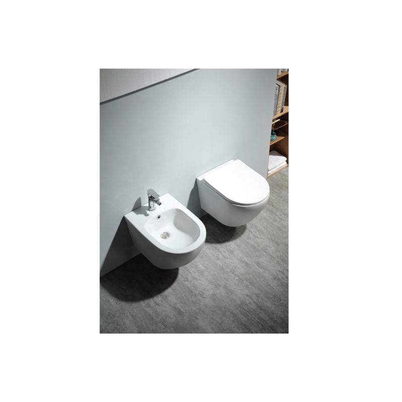 Биде подвесное Aquatek ЕВРОПА AQ1016-00 510*355*310 мм, цвет белый