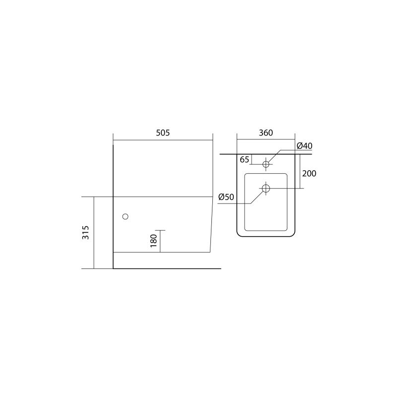 Биде подвесное Aquatek ЛИБРА New AQ0506N-00, 505*360*315 мм, цвет белый