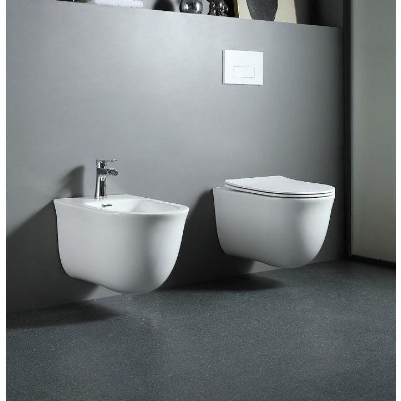 Биде подвесное Aquatek КЛАССИК AQ1160-00, 525*365*340 мм, цвет белый