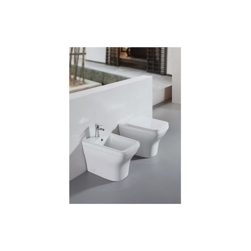 Биде напольное Aquatek АМАДЕО AQ1264-00, 560*365*400 мм, цвет белый