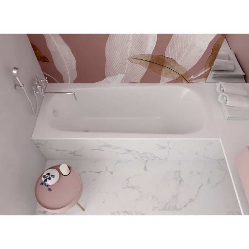 Ванна чугунная эмалированная AQUATEK AQ8870F-00 СИГМА 1700x700 мм в комплекте с 4-мя ножками