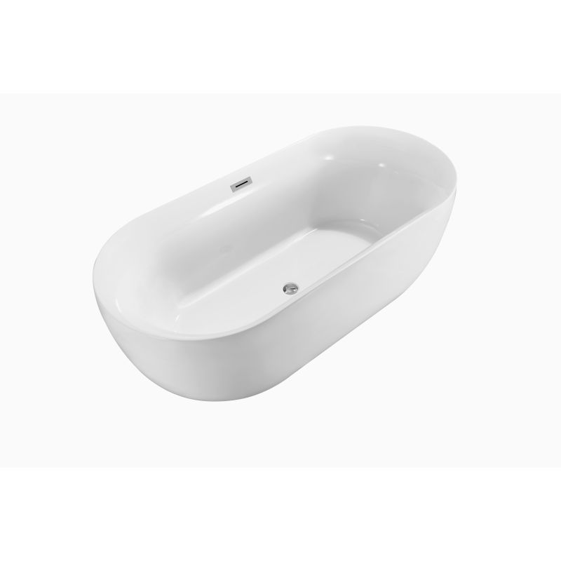 Ванна акриловая отдельностоящая AQUATEK AQ-44778 АФИНА, 1700*780*600 белый глянцевый