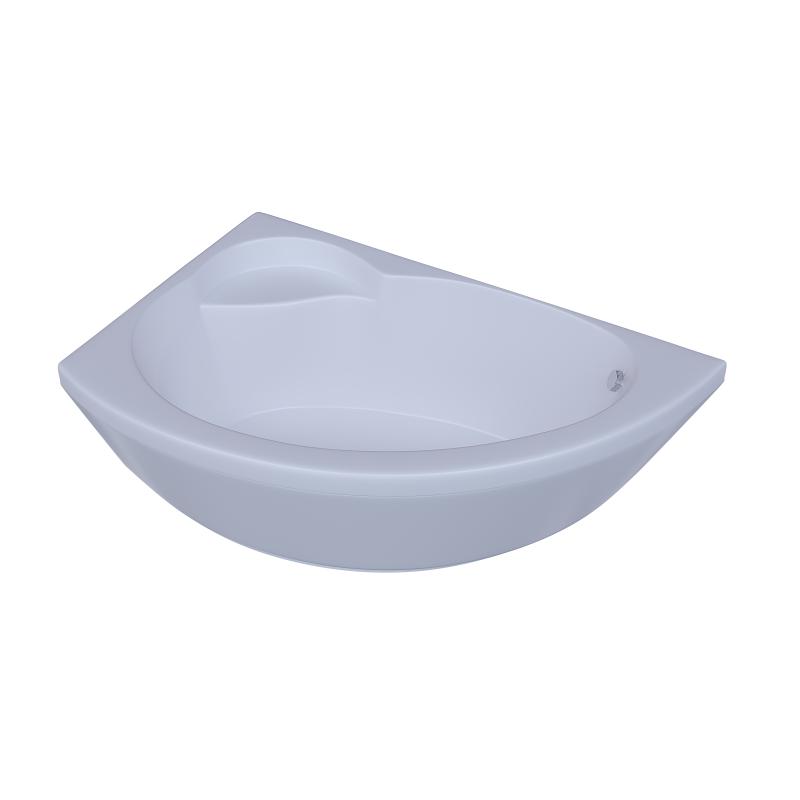 Акриловая ванна Aquatek Аякс 2 170x100 L AYK170-0000085 без гидромассажа с фронтальной панелью с каркасом (вклеенный) со слив-переливом