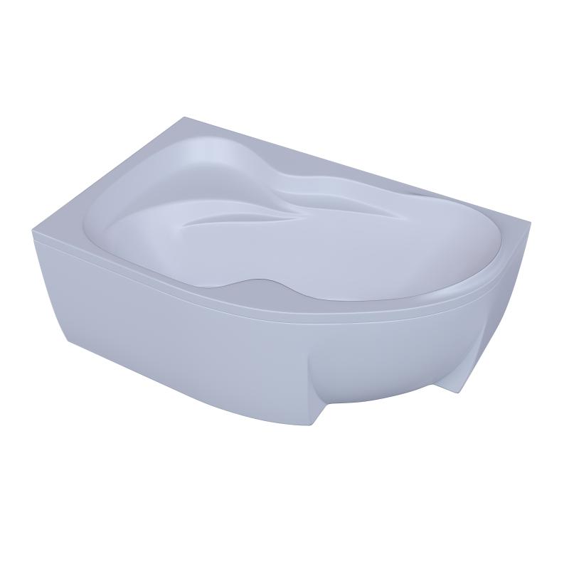 Акриловая ванна Aquatek Вега 170х105 L VEG170-0000073 без гидромассажа с фронтальной панелью с каркасом (разборный) со слив-переливом