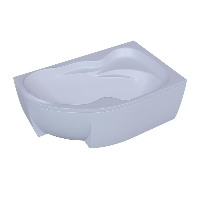 Акриловая ванна Aquatek Вега 170х105 R VEG170-0000083 без гидромассажа с фронтальной панелью с каркасом (разборный) со слив-переливом