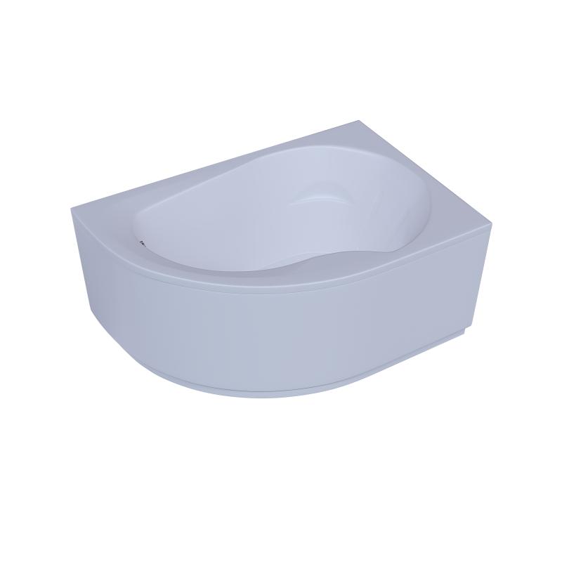 Акриловая ванна Aquatek Вирго 150х100 R VIR150-0000025 без гидромассажа с фронтальной панелью с каркасом (разборный) со слив-переливом