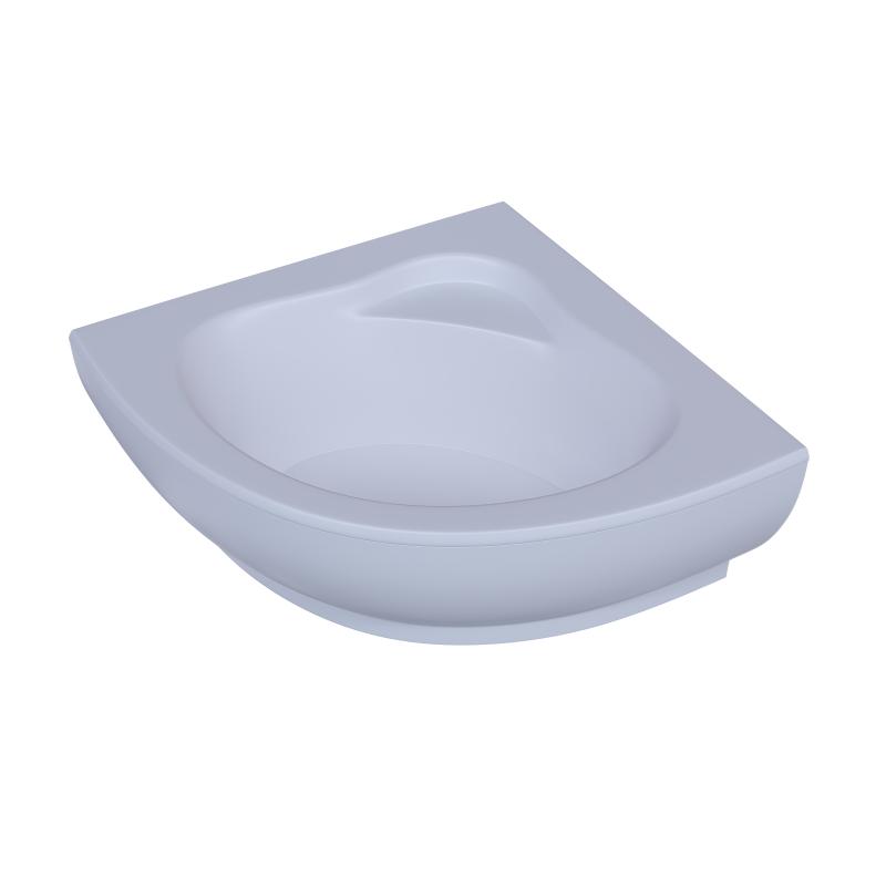 Акриловая ванна Aquatek Калипсо 146x146 KAL146-0000045 без гидромассажа с фронтальной панелью с каркасом (разборный) со слив-переливом