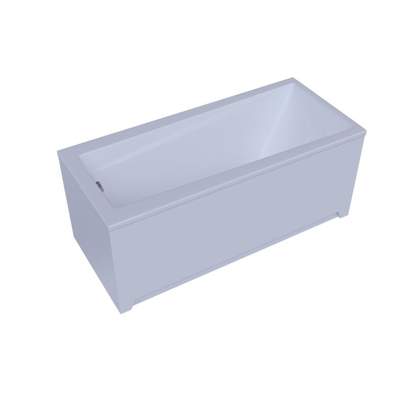 Акриловая ванна Aquatek Либра 150х70 LIB150-0000024 без гидромассажа с фронтальной панелью с каркасом (разборный) со слив-переливом (слева)