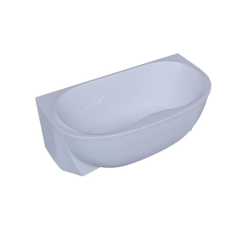 Ванна акриловая Aquatek Мелисса 180 x 95 см с фронтальным и 2 боковыми экранами, белая, MEL180-0000011