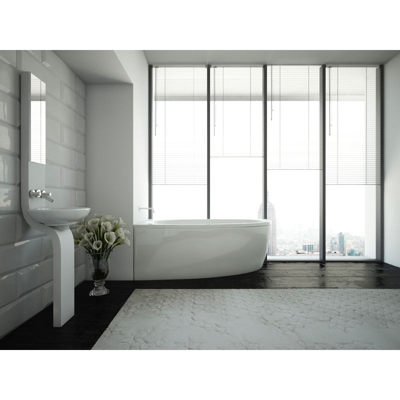 Акриловая ванна Aquatek Дива 170х90 L DIV170-0000002 без панелей, каркаса и слив-перелива