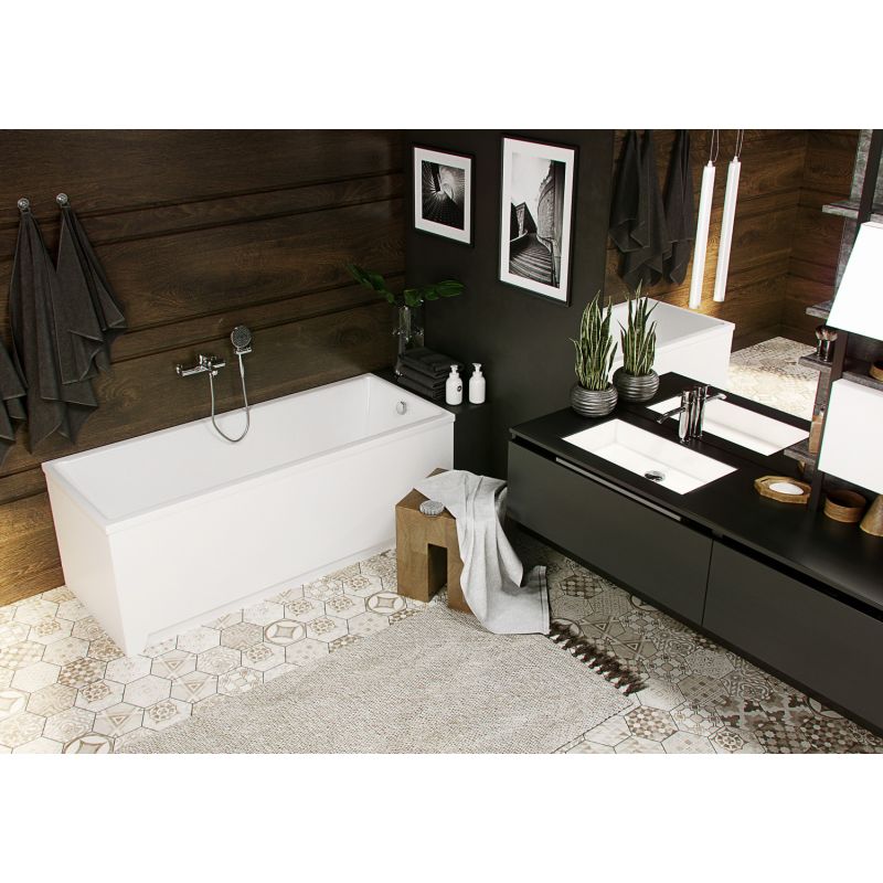 Акриловая ванна Aquatek Eco-friendly Лайма 150х70 LAI150-0000001 без панелей, каркаса и слив-перелива