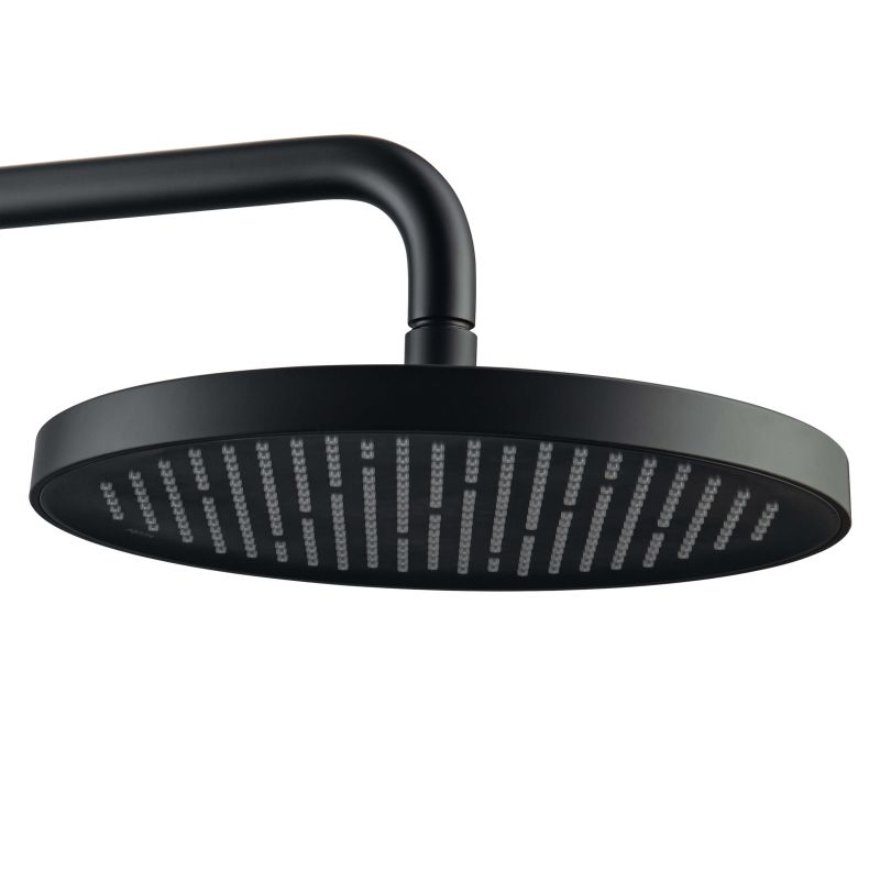 Верхний душ настенный 260мм Aquatek, матовый черный AQ2080MB 