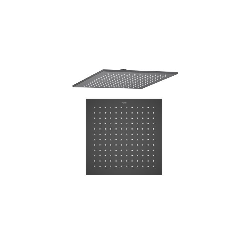 Квадратный верхний душ  300*300*7 мм Aquatek, матовый черный AQ2078MB 