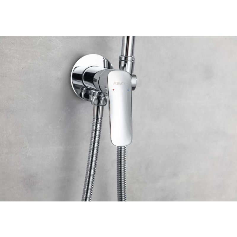 Комплект для гигиенического душа встроенный Aquatek (cмеситель + гигиеническая лейка + шланг) AQ1019CR ВЕГА 