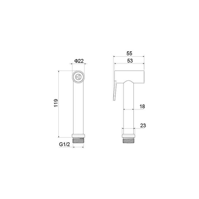 Гигиенический ручной душ Aquatek AQ2057CR 