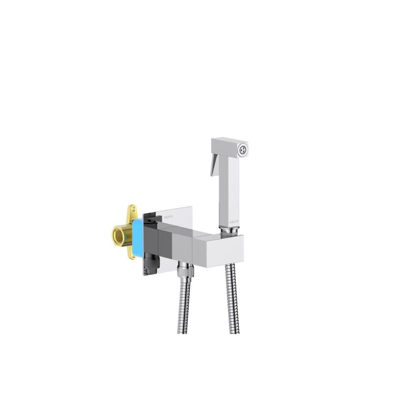 Комплект для гигиенического душа встроенный (смеситель + гигиеническая лейка + шланг) Aquatek AQ1025CR ЛИРА