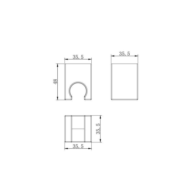 Держатель ручного душа Aquatek AQ2400MB Черный матовый