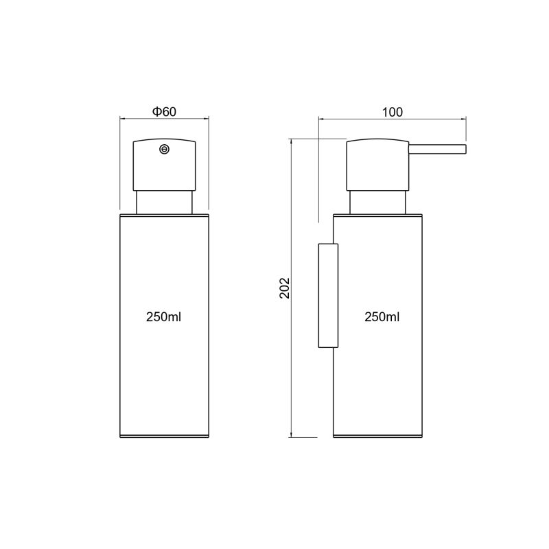 Дозатор для жидкого мыла Aquatek Оберон AQ4205CR Хром