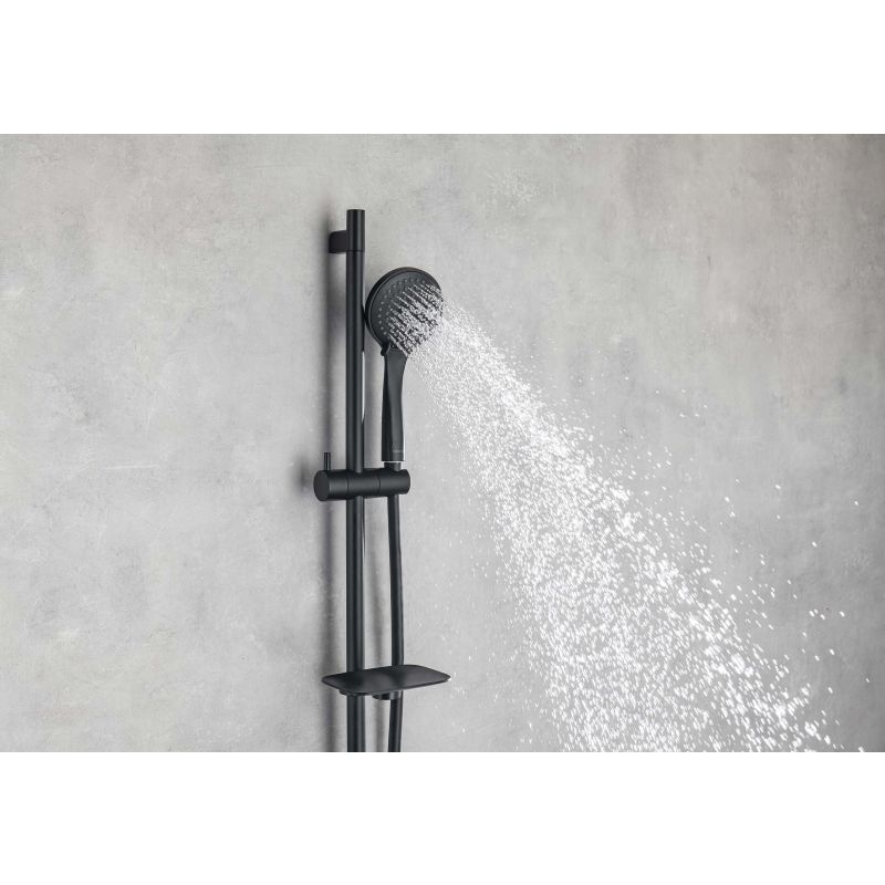 Душевая система Aquatek Вега AQ1075MB Черная матовая