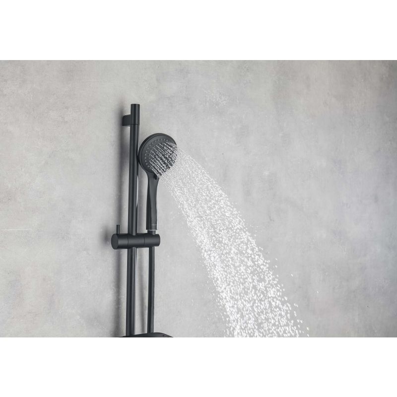 Душевая система Aquatek Вега AQ1075MB Черная матовая