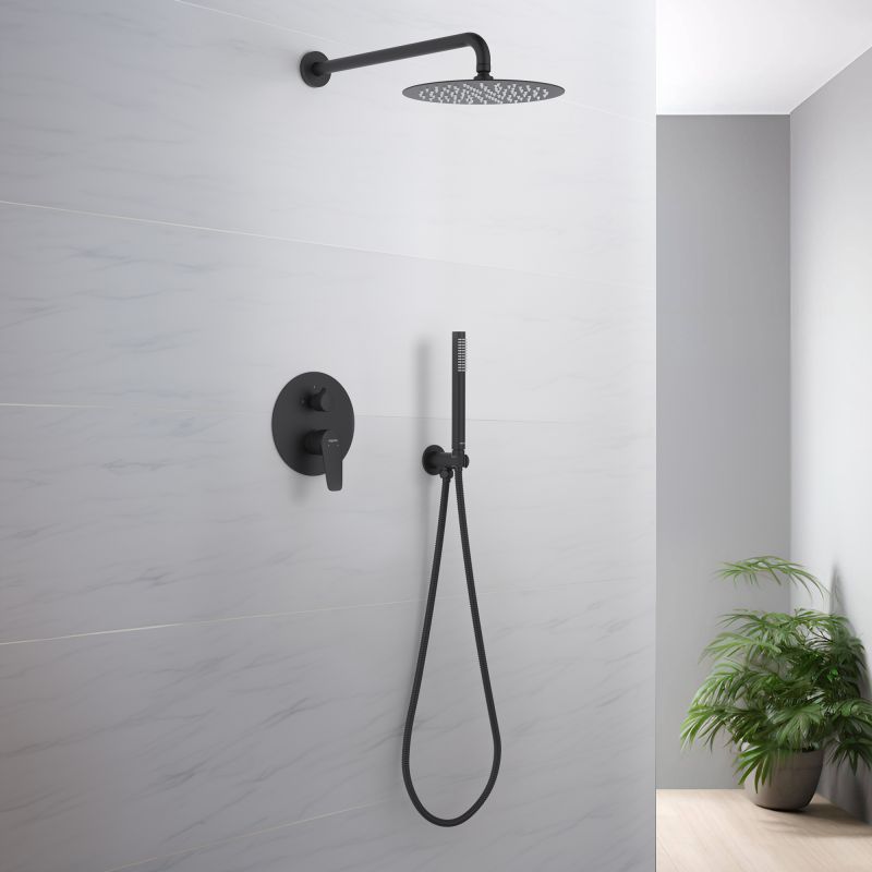 Душевая система Aquatek Бетта AQ1172MB Черная матовая