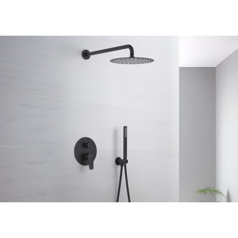 Душевая система Aquatek Бетта AQ1172MB Черная матовая