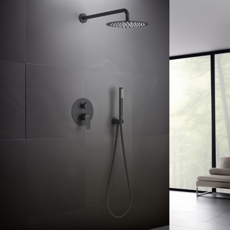 Душевая система Aquatek Бетта AQ1172MB Черная матовая