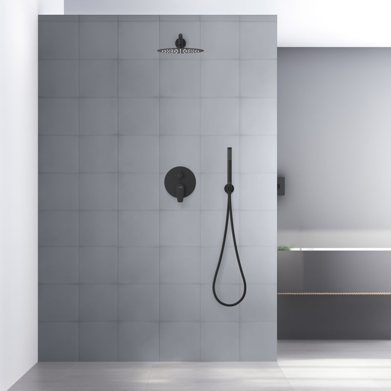 Душевая система Aquatek Бетта AQ1172MB Черная матовая