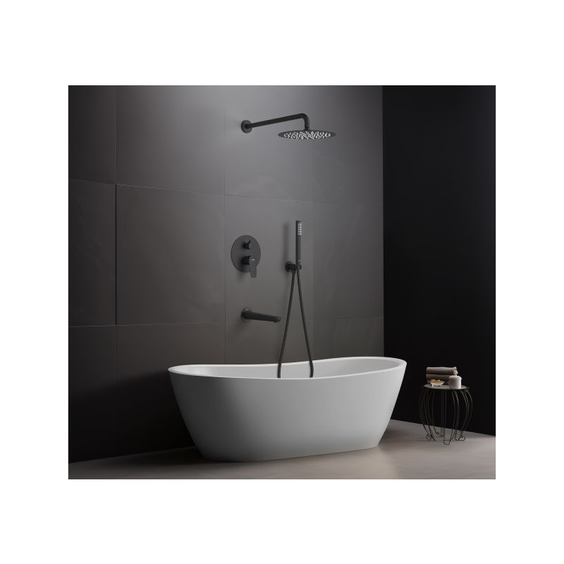 Душевая система Aquatek Бетта AQ1173MB Черная матовая