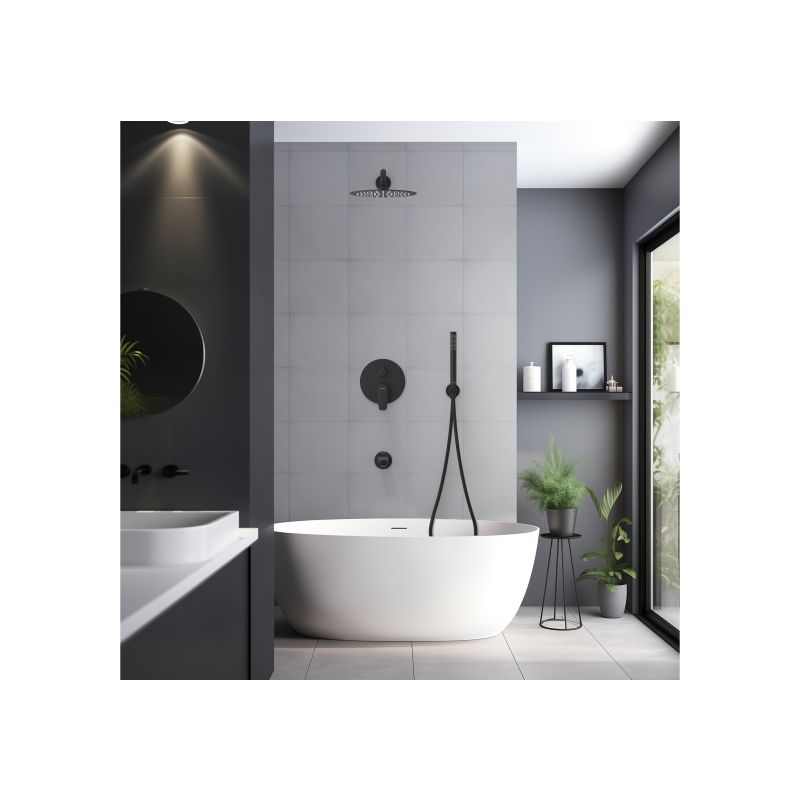 Душевая система Aquatek Бетта AQ1173MB Черная матовая