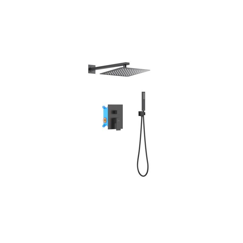 Душевая система Aquatek Либра AQ1672MB Черная матовая