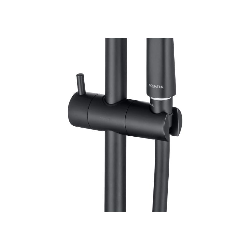 Душевой гарнитур 3jet 73см AQUATEK, матовый черный AQ2011MB 