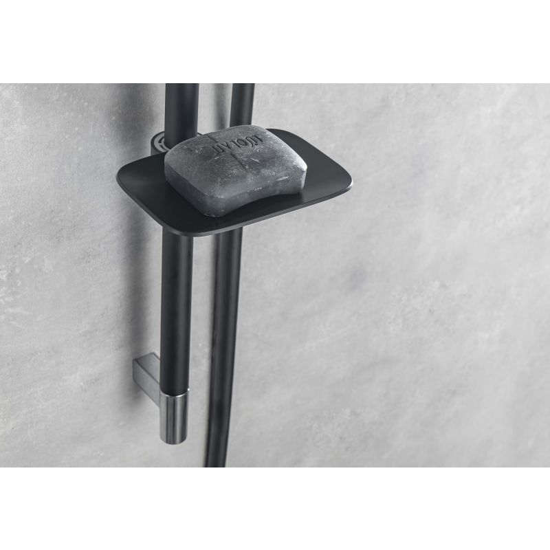 Душевой гарнитур 3jet 73см AQUATEK, матовый черный AQ2011MB 