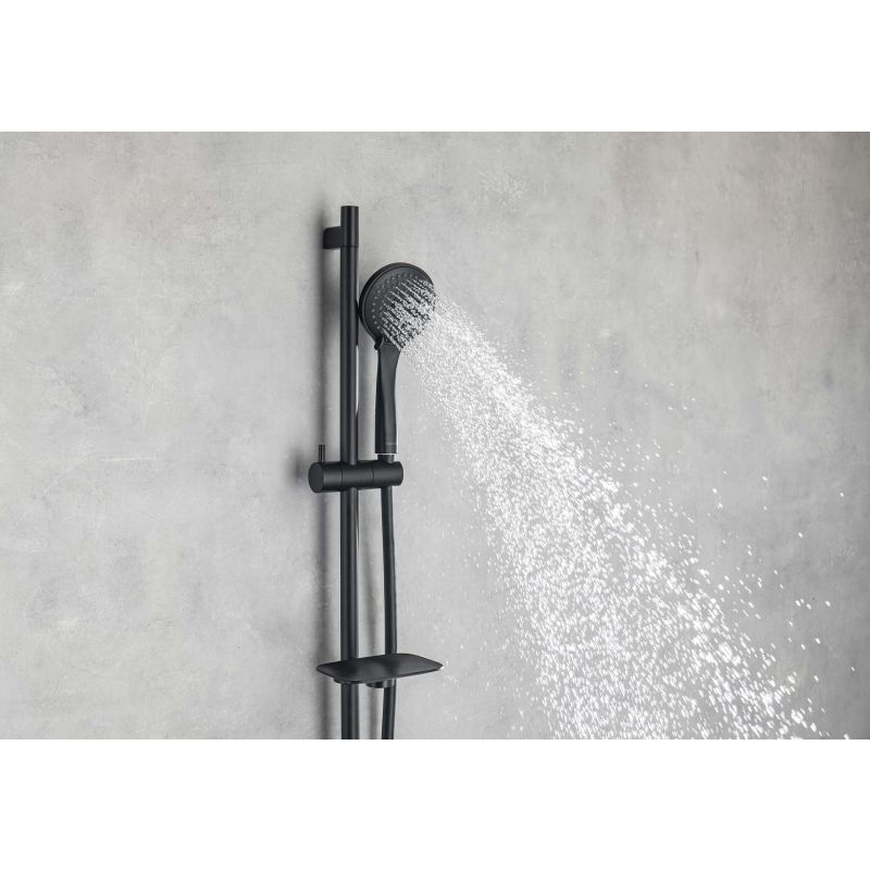 Душевой гарнитур 3jet 73см AQUATEK, матовый черный AQ2011MB 